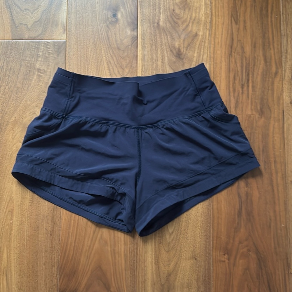 Lululemon Navy Blue Mesh Shorts